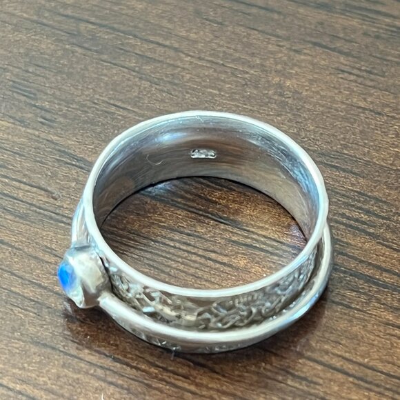 925 Silver Spinning Ring Sz 7 - Picture 3 of 4